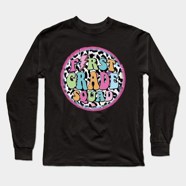 First Grade Squad Long Sleeve T-Shirt by DigitalCreativeArt